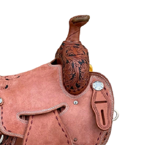 Ensemble de selles de cheval en cuir véritable de qualité supérieure parfaitement assorti pour l'endurance occidentale et les courses anglaises pour l'équitation - Product Image 4