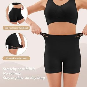 Short femme sans couture Sous-vêtement en soie de glace Short de yoga slim Short de motard Culotte douce et respirante pour femme - Product Image 1