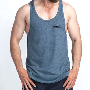 Men's High Quality Custom Cotton/Bamboo Fiber Tank Top Vest Breathable Quick Dry Knitted Casual Sports Gym Workout Clothing - Product Image 1
