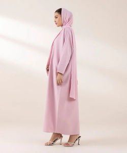 El más nuevo Tipo precio al por mayor musulmán Abaya Jilbab Overhead 2 piezas mujeres Abaya Juba OEM ODM servicio personalizado 2025 mejor - Product Image 2