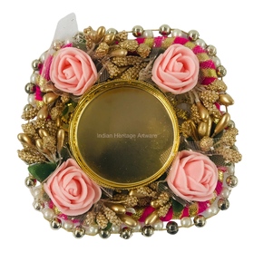 Porte-bougie traditionnel indien fait à la main en forme de fleur, nouveau design, décoration intérieure et extérieure, décoration de la maison, festival de Diwali, mariage, en vrac, IHA PA32 - Product Image 4