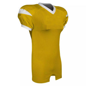 Vente en gros OEM de maillots de football américain en tissu à mailles sublimé en polyester personnalisé respirant à séchage rapide pour les équipes scolaires - Product Image 4