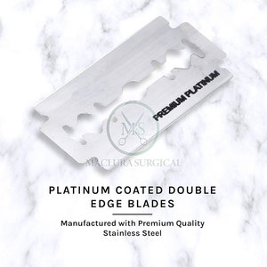 Rasoir de sécurité à double tranchant en acier inoxydable durable pour un rasage précis et confortable MACLURA SURGICAL Lame simple classique pour homme - Product Image 6