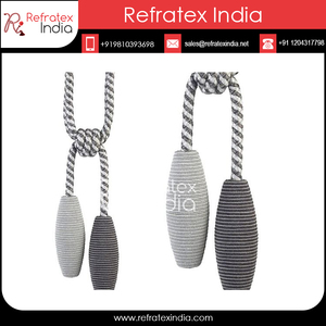 Diseño elegante multicolor exclusivo 28 ''/bola 3,5 cm imán Tieback Cord para cortina exportador indio a granel - Product Image 2