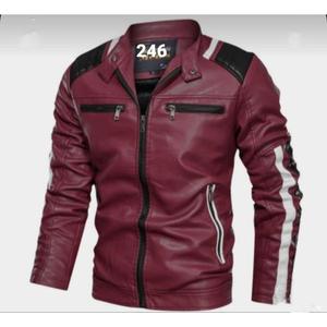 Venta caliente Trending Mens Chaqueta de cuero de oveja Fábrica ecológica Chaqueta de cuero personalizada de cuero de calidad fina de larga duración - Product Image 2