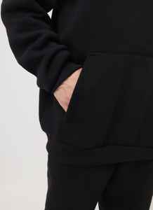 Pantalon de survêtement à capuche en molleton décontracté pour hommes Sweat à capuche à manches longues en coton et polyester avec poche kangourou Survêtement de coupe régulière - Product Image 3