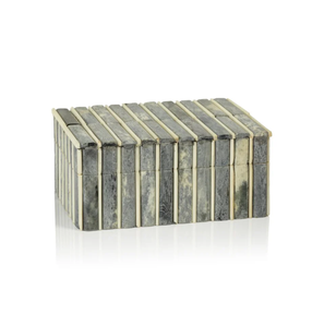 Boîte de rangement AK en laiton en cuir et os dans un ensemble fini multicolore de 3 boîtes de haute qualité au design unique pour un usage quotidien - Product Image 6