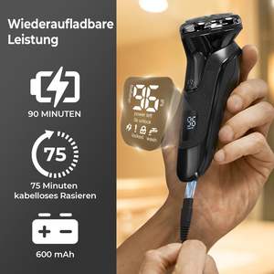 Rasoir Électrique Rechargeable USB pour Hommes, Tondeuse de Précision Humide/Sèche, Lames de Précision, Étanche IPX7, pour le Corps, avec Verrouillage de Voyage - Product Image 4