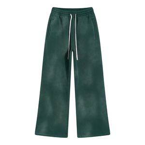 Chándal de pantalón holgado de gran tamaño personalizado de alta calidad, pantalones de chándal de algodón pesados esenciales con estilo frontal plano, nuevo aspecto Formal - Product Image 3