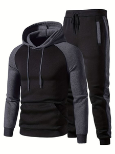 NOUVEAU LOGO PERSONNALISÉ CONCEPTION PERSONNALISÉE VESTES ET PANTALONS À FERMETURE ÉCLAIR COMPLÈTE POUR HOMME POLAIRE EN POLYESTER DE COTON AVEC POCHE ZIPPÉE CORDON À CAPUCHE - Product Image 3