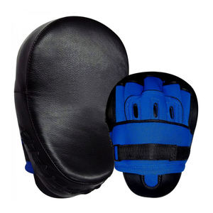Premium Wholesale Curved Boxing Training Punch Mitts with Customized Logo - PU Leather Boxing Punching Focus <b>Pads</b> - Product Image 5