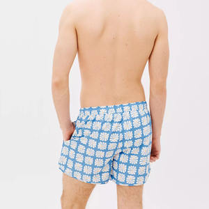 Conception d'impression numérique personnalisée pour hommes Short de plage avec cordon de serrage de haute qualité Maillot de bain respirant - Product Image 2