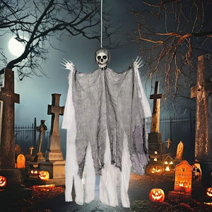 Decoración Animada Realista <span class=keywords><strong>de</strong></span> Halloween con Personajes Horribles, Accesorios para <span class=keywords><strong>Casa</strong></span> Embrujada y Diseño <span class=keywords><strong>de</strong></span> <span class=keywords><strong>Casa</strong></span> <span class=keywords><strong>de</strong></span> Fantasmas - Product Image 4