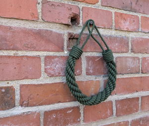 Tieback de cortina de algodón verde oscuro, soporte de cuerda hecho a mano, decoración de ventana Natural, corbatas de cortina de cuerda trenzada de arrecife - Product Image 1