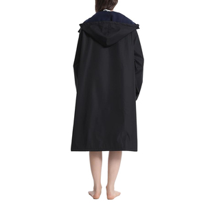 Color sólido de las mujeres al aire libre impermeable cortavientos Casual Swim Parka chaqueta de talla grande Parka chaqueta para las mujeres - Product Image 2