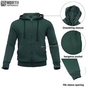 Ropa de calle de dos piezas con estampado liso informal para hombre, chándal, pantalones de Jogger holgados, conjuntos con características de talla grande, chándal deportivo de invierno - Product Image 5