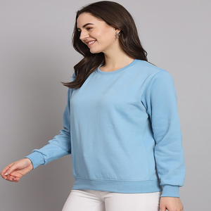 T-shirt en coton mélangé pour femmes Col rond Conception à manches longues pour l'hiver Utilisation décontractée Longueur courte avec décoration en dentelle - Product Image 3