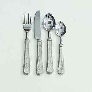 Designer Handle Stainless Steel Cutlery Set Mirrored Stainless <b>Material</b> Durable for Daily Dining Special Occasions - Product Image 1