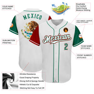 Maillot de baseball personnalisé pour hommes Impression par sublimation avec nom cousu et numéro Pull de sport respirant - Product Image 4