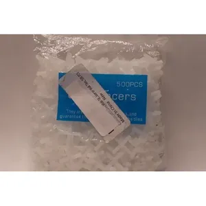 Lot de 500 entretoises en plastique Cosmos 1/8 pouces, épaisseur 1.5mm, pour carrelage de sol ou de mur en porcelaine, accessoires et garnitures - Product Image 1