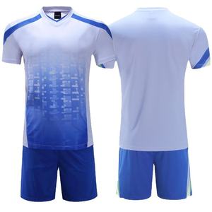 ชุดเสื้อและกางเกงฟุตบอลพิมพ์ลายคุณภาพสูง สีสันปรับแต่งได้ ระบายอากาศได้ดี ผ้าโพลีเอสเตอร์ 100% เพื่อความสบายขั้นสูงสำหรับนักกีฬา - Product Image 4