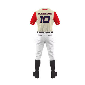 Precio al por mayor, en stock, uniformes de béisbol para hombres, logotipo personalizado, Diseña tus propios uniformes de béisbol - Product Image 3