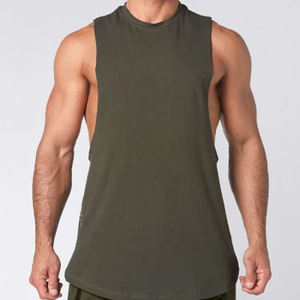 Débardeur 100% coton de haute qualité pour hommes nouvelle mode imprimé personnalisé respirant Gym entraînement Fitness Streetwear lavé sans manches - Product Image 4