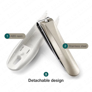 Coupe-ongles en acier inoxydable de haute qualité avec lime à ongles, outil professionnel de manucure et pédicure - Product Image 4