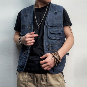 Chaleco de Caza de Alta Calidad 100% Poliéster con Capucha, Color Personalizado, Cierre de Cremallera de Doble Color, Múltiples Bolsillos, Transpirable - Product Image 3