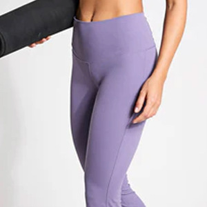 Leggings évasés taille haute grande taille pour femmes avec technique de strass Leggings OEM d'hiver décontractés solides - Product Image 5