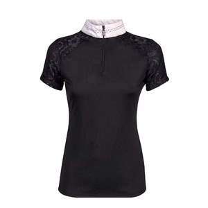 Camisa de Equitación de Manga Corta, Color Personalizado, Moderna, de Lujo, con Cierre de Cremallera, para Mujer, para Competencia Ecuestre - Product Image 4