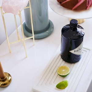 Plateau de coiffeuse en marbre texturé de style moderne pour parfum, soins de la peau, savon, maquillage, plateau de salle de bain décoratif pour bijoux, ensembles de salle de bain - Product Image 2