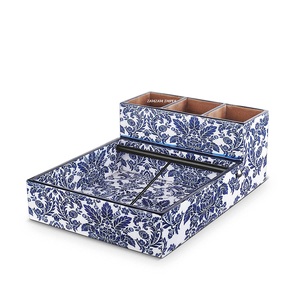 Design floral imprimé en résine MDF 1 pièce porte-couverts et mouchoirs polyvalent plateau organisateur lavable au lave-vaisselle à la main uniquement - Product Image 3