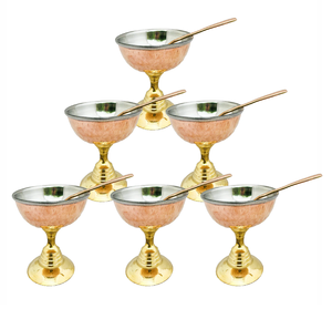 Brass <b>Ice</b> <b>Cream</b> Bowl Classic Dessert Gold Polished 4 Pieces Brass <b>Ice</b> <b>Cream</b> Bowl Manufacture Lowest Price - Product Image 5