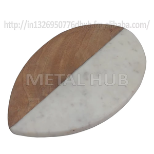 Planche à découper élégante en bois et en marbre de style campagnard pour la cuisine Tapis et tampons de coupe parfaits Accessoires pour la maison en gros - Product Image 6