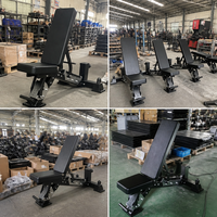 Banc de musculation pliable et réglable FRS, banc d'entraînement multifonctionnel pour la maison, inclinable et inclinable en sens inverse, pour la musculation
