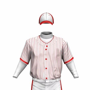 New Stock Men's Adult Baseball Uniform Sets Short Breathable Quick Dry 100% Polyester High Quality Customizable Online Sale - Product Image 4