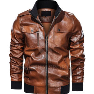Nuevo diseño de tendencia Chaqueta de cuero de calidad superior para hombres Chaqueta de moda de cuero puro para venta en línea - Product Image 1