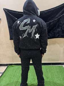 Impression personnalisée pour hommes, ensembles de pantalons de survêtement et sweat à capuche, ensemble de joggers, fermetures éclair complètes, survêtement de jogging de sport en coton - Product Image 6