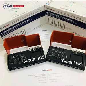 Kit de fresas de osseodensificación dental, conjunto de preparación de osteotomía de implante eléctrico de 17 piezas, certificado CE ISO - Product Image 1