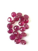 Rare pierre précieuse rubis naturel 3-4mm minuscule facettes pierres rubis en vrac fournisseur de quantité minimale de commande et exportateur en vrac de l'Inde à bas prix