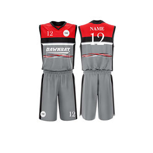 Tenue d'équipe de basketball personnalisée, maillot et short en polyester respirant à séchage rapide, vêtements de sport d'équipe pour hommes, femmes et jeunes - Product Image 2