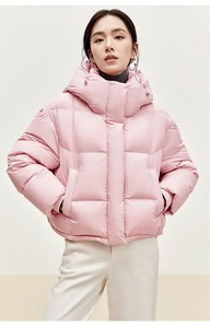 SENTUBILA 2025 chaqueta de bombardero para mujer acabado ligero cálido transpirable impermeable piel de oveja prendas de vestir exteriores invierno - Product Image 2