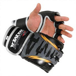 Gants de combat MMA de haute qualité, fabriqués sur mesure, en cuir véritable, pour le kickboxing, le sac de frappe, l'entraînement au grappling - Product Image 1