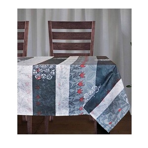 Solid Plain Design Grey Color 100% Organic Cotton Hotel Dining <b>Table</b> Cloth Factory Direct Linen Popular GOTS Certificate <b>covers</b> - Product Image 3