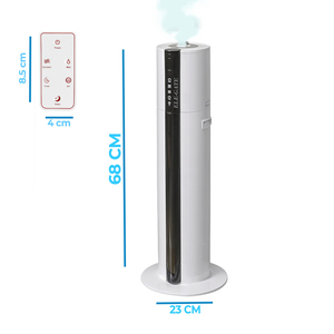 Umidificatore Aromaterapico a Ultrasuoni da 8 Litri con Telecomando, Alimentazione Elettrica, Funzionamento in Francese, Portatile per Hotel e Camper - Product Image 4