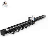 Découpeuse laser à tube robuste 3000W 6000W à déchargement automatique, mandrin à 3 mors, machine de découpe laser à fibre pour tuyaux en acier inoxydable