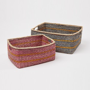 Paniers en jonc de mer, rangement et organisation de la maison, décor tissé à la main, paniers rectangulaires, prix le plus bas - Product Image 2