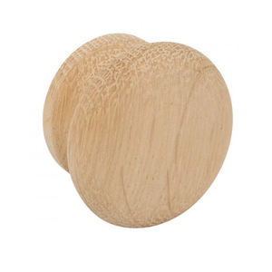Buena calidad personalizar todo tipo de perilla plana de madera o mango de madera con tornillo para muebles - Product Image 3