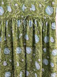 Vestido de verano con estampado de bloques a mano | Vestido de algodón | Estampado floral | Hecho a mano - Product Image 2